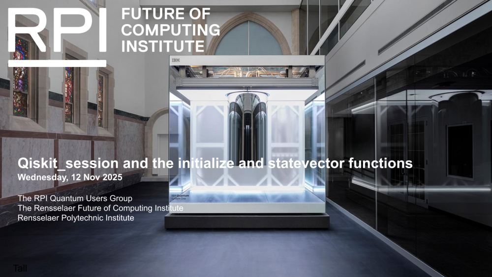 RPI Quantum Users Group