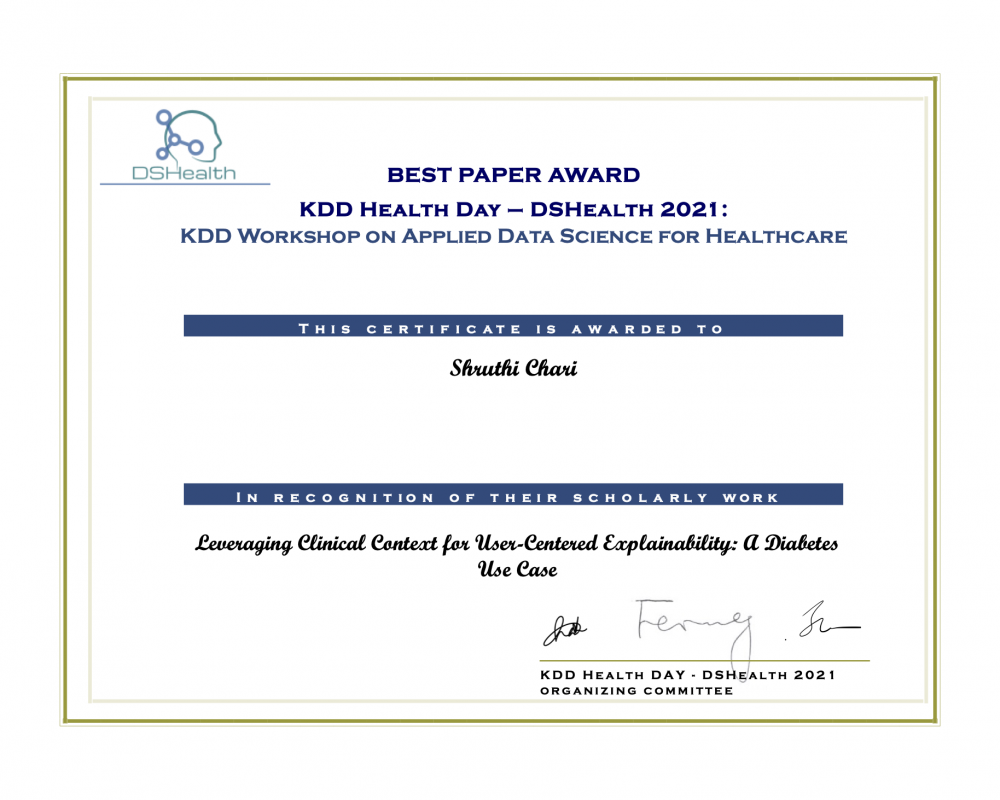 DSHealth-best-paper-award